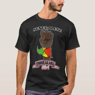 セネガリーガールアンブレイクブルセネガル伝統セ Tシャツ