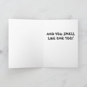 セネガルおもしろいオウム誕生日カード カード (内部)