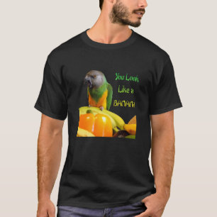 セネガルのおもしろいなオウム Tシャツ