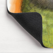 セネガルのオウムの現実的な絵画 マウスパッド (コーナー)