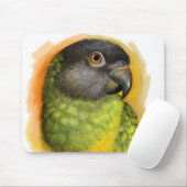 セネガルのオウムの現実的な絵画 マウスパッド (マウス)