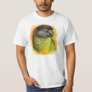 セネガルのオウムの現実的な絵画 Tシャツ