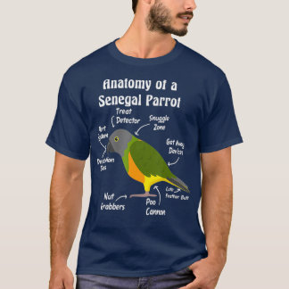 セネガルのオウムの解剖学 Tシャツ