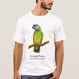 セネガルのオウムのTシャツ Tシャツ