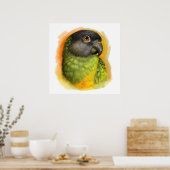 セネガルのオウム絵画リアル ポスター (キッチン)