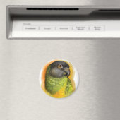 セネガルのオウム絵画リアル マグネット (インサイチュ (食洗機))