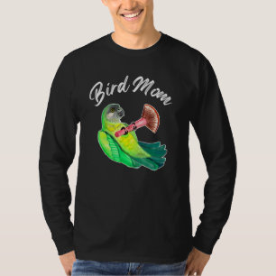セネガルのオウム鳥ママ水色 Tシャツ