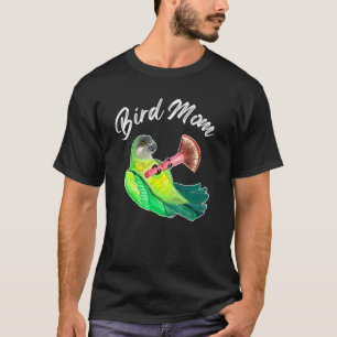 セネガルのオウム鳥ママ水色 Tシャツ