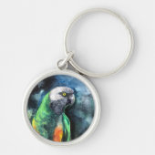 セネガルのオウム キーホルダー (正面)