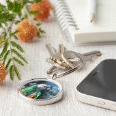 セネガルのオウム キーホルダー (側面)