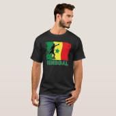 セネガルのサッカーファン2022全国サッカーチームFl Tシャツ (正面フル)
