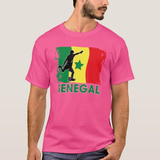セネガルのサッカーファン2022全国サッカーチームFl Tシャツ (正面)