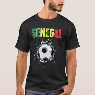 セネガルのサッカーファン – 亀裂の中でセネガルのサッカー Tシャツ