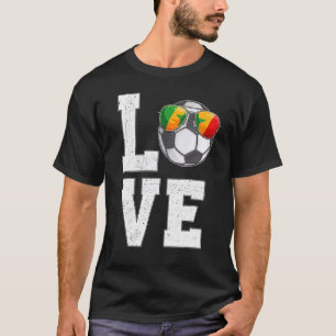 セネガルのサッカー愛セネガルのファン国旗 Tシャツ