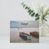 セネガルのボート ポストカード (スタンド正面)