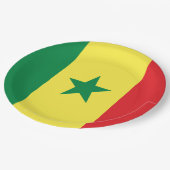 セネガルの国旗 ペーパープレート (アングル)