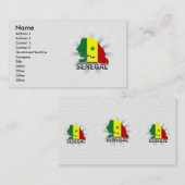 セネガルの旗の地図2.0 名刺 (正面/裏面)