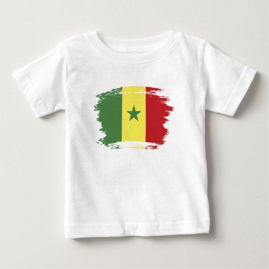 セネガルの旗 ベビーTシャツ (正面)