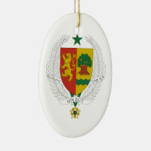 セネガルの紋章付き外衣 セラミックオーナメント (右)