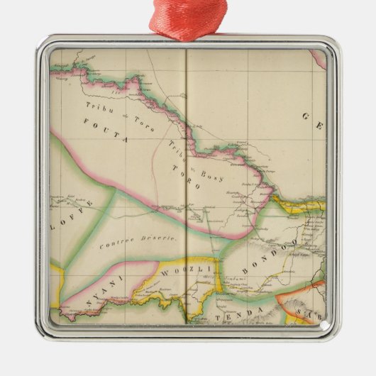 セネガルアフリカ メタルオーナメント (正面)