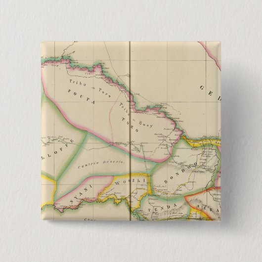 セネガルアフリカ 缶バッジ (正面)