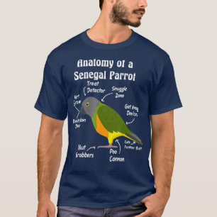 セネガルオウムの解剖学 Tシャツ