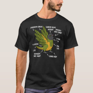 セネガルオウム I オウムの解剖図 Tシャツ