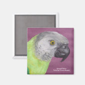 セネガルパロットパステル マグネット (正面/裏面)