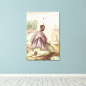 セネガル人の大男 キャンバスプリント (インサイチュ (ウッドフロア))