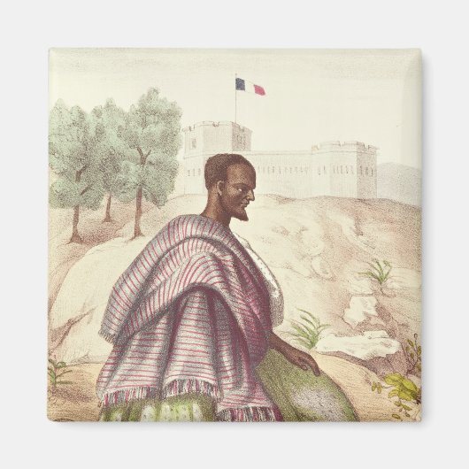 セネガル人の大男 マグネット (正面)