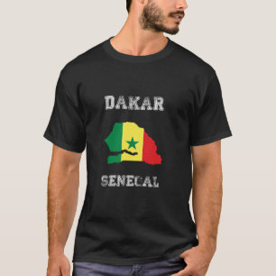 セネガル動揺して国旗ダカールプライド長袖T Tシャツ