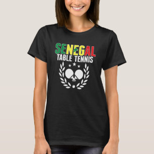セネガル卓球セネガルのピンポンのサポート Tシャツ