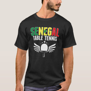 セネガル卓球セネガルのピンポンサポル Tシャツ