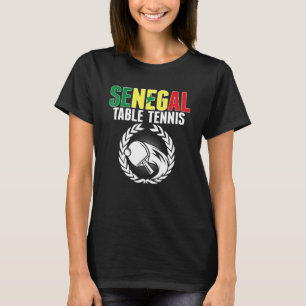 セネガル卓球セネガルのピンポンサポル Tシャツ