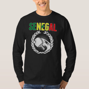 セネガル卓球 セネガルを応援する卓球愛好家 Tシャツ