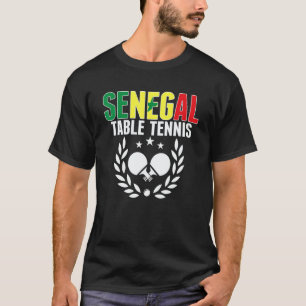 セネガル卓球 セネガル人ピンポン応援 Tシャツ