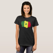 セネガル国グランジ旗セネガル Tシャツ (正面フル)
