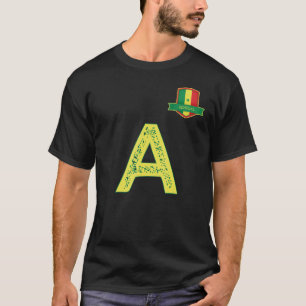 セネガル国旗のグループ文字Aセネガル Tシャツ