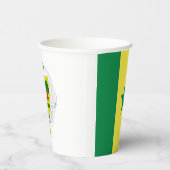 セネガル国旗のコートの腕紙カップ 紙コップ (右)