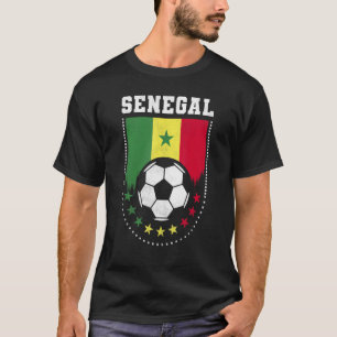 セネガル国旗のサッカーファン Tシャツ