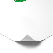 セネガル国旗の地図のシルエット ポスター (角)