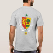 セネガル国旗の独立性お祝い Tシャツ (裏面)
