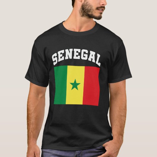 セネガル国旗セネガル伝統文化セネガル Tシャツ (正面)