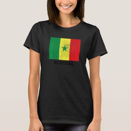 セネガル国旗プライドセネガル国旗 Tシャツ (正面)