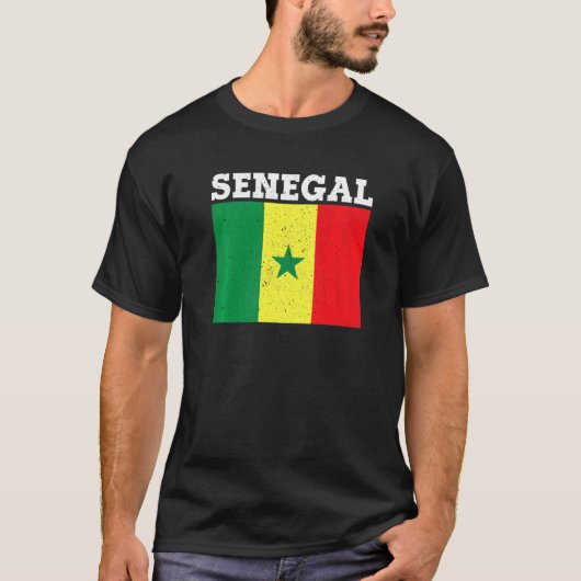 セネガル国旗プライドセネガル国旗 Tシャツ (正面)