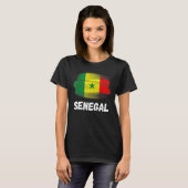 セネガル国旗プライドレトロセネガル国旗Family Ma Tシャツ (正面フル)