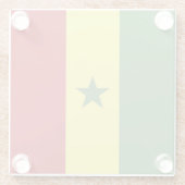 セネガル国旗 ガラスコースター (裏面)