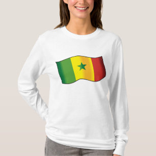 セネガル国旗 セネガル人の誇り 緑 黄 赤 Tシャツ