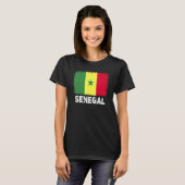 セネガル国旗 セネガル人を応援しよう 女性 男性 Tシャツ (正面フル)
