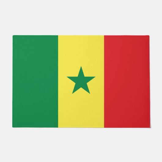 セネガル国旗 ドアマット (正面)